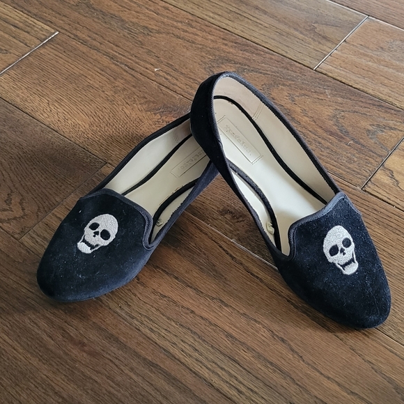 Zara skull flats loafers - Picture 1 of 2